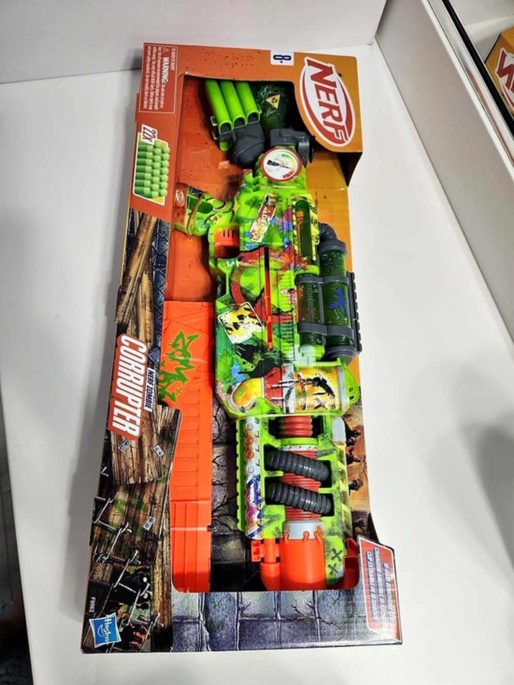 Nerf Doomlands The Judge Blaster Set Green & Orange NWT